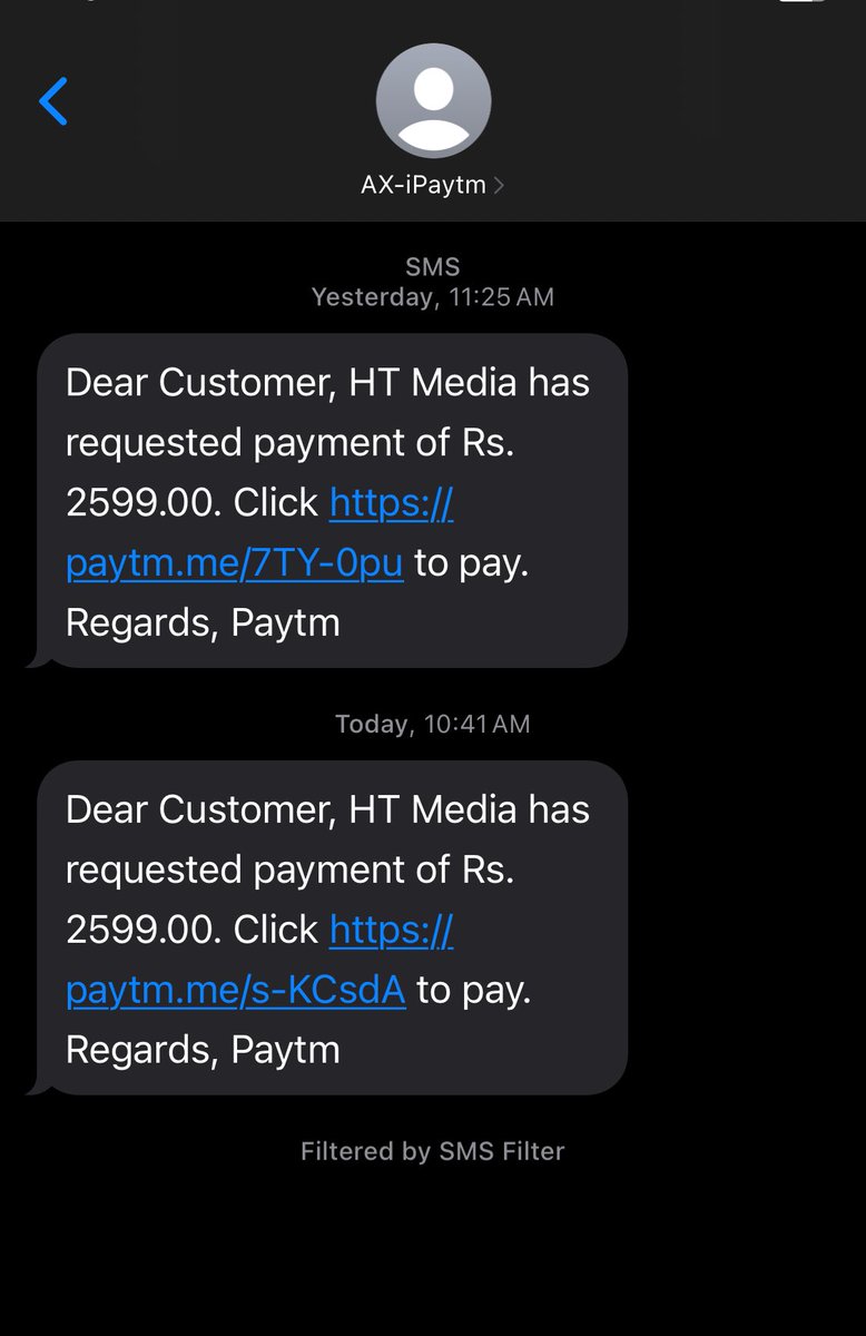 OnlyMukul's tweet photo. What the Hell @HindustanTimes I checked and its not a scam..you guys are sending messages demanding money!! Is this a new begging strategy?? https://t.co/zddf79OKc9