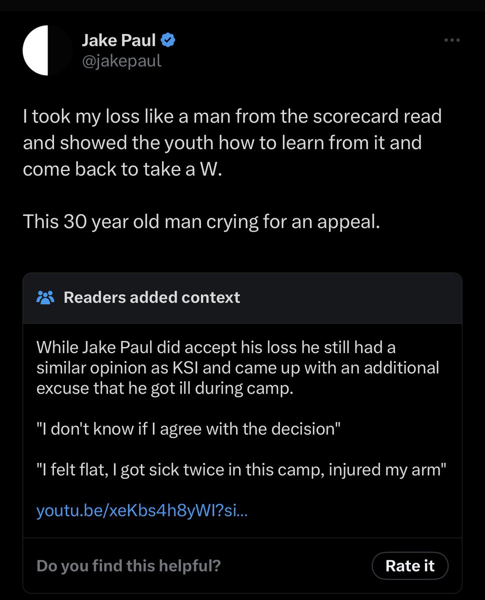 Jake Paul got cooked by the community notes