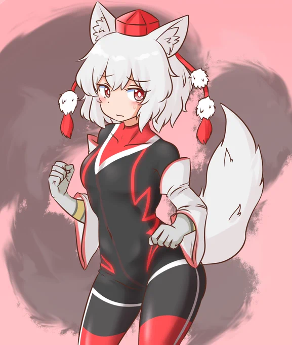 Skebご依頼で描きました ヒーロースーツ椛 