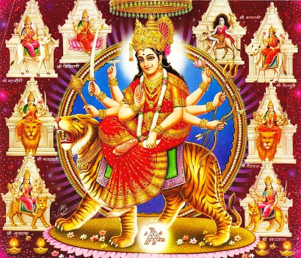 UPVC_consultant's tweet photo. 🍁जय मातादी🍁

"प्रथमं शैलपुत्री च द्वितीयं ब्रह्मचारिणी।
तृतीयं चन्द्रघण्टेति कूष्माण्डेति चतुर्थकम्॥"

"पञ्चमं स्कन्दमातेति षष्ठं कात्यायनीति च।
सप्तमं कालरात्रीति महागौरीतिचाष्टकम्॥"

"नवमं सिद्धिदात्री च नवदुर्गाःप्रकीर्तिताः।
उक्तान्येतानि नामानि ब्रह्मणैव महात्मना॥" https://t.co/Fxhz9hOaKH