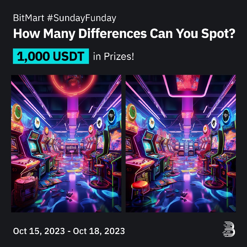 BitMartExchange's tweet photo. 🔍 Spot the difference, spot the FUN, and spot the FUTURE! 

Join us for the eye challenge &amp; quote RT with your answers to get the chance to share 1,000 USDT!

🔹Register with #BitMart: https://t.co/ZtYDa1JIAf
🔹Fill: https://t.co/RtA7n8RtVY

$BTC $PEPE $WSM $SHIB $FLOKI $PEPE