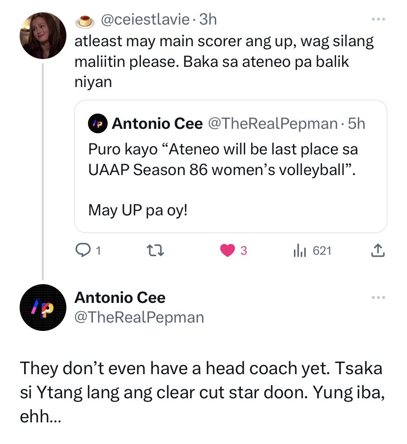 Kiray_Subunit's tweet photo. MAY SINASABI SEBOS OH π΅
@Jew_Encarnacion @NinaYtang @gayshaaaaaa
#UPFight #UAAPSeason86 #upmaroons #uaap86 https://t.co/vu0IBwTFGM