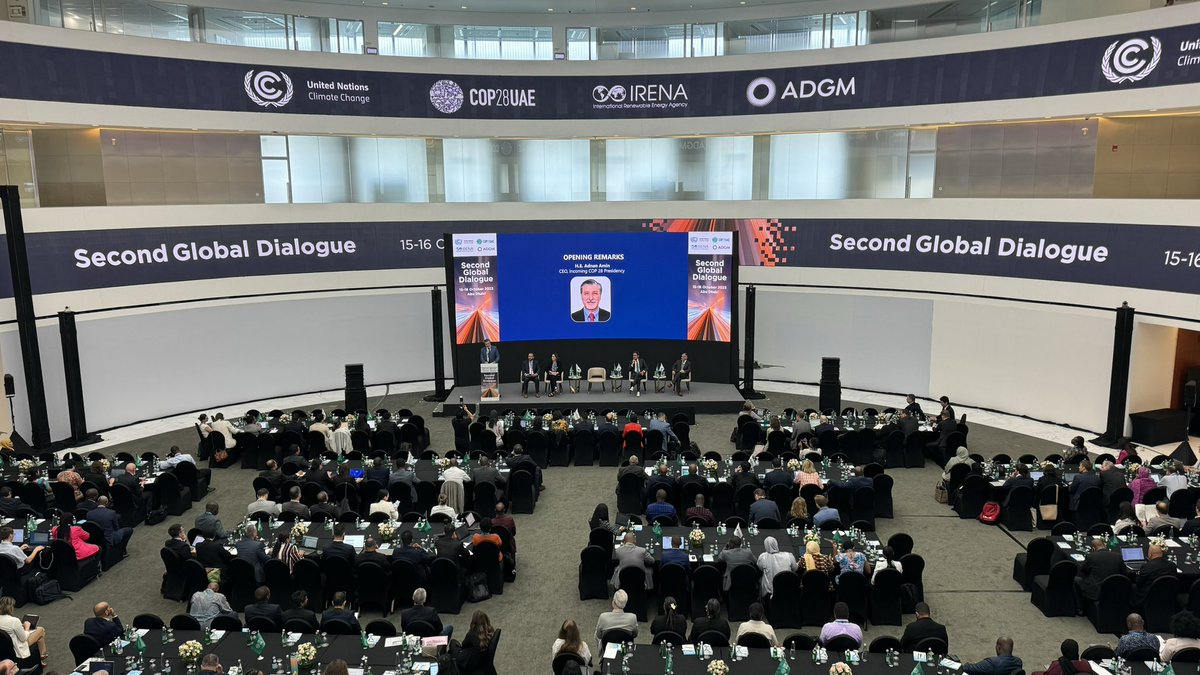 Kicking-off the 2nd Global Dialogue under the Sharm el-Sheikh mitigation ambition and implementation work programme leading up to the #COP28UAE <a href="/IRENA/">IRENA</a> #UNFCCC #climatemitigation #UAE <a href="/ADGlobalMarket/">ADGM</a>