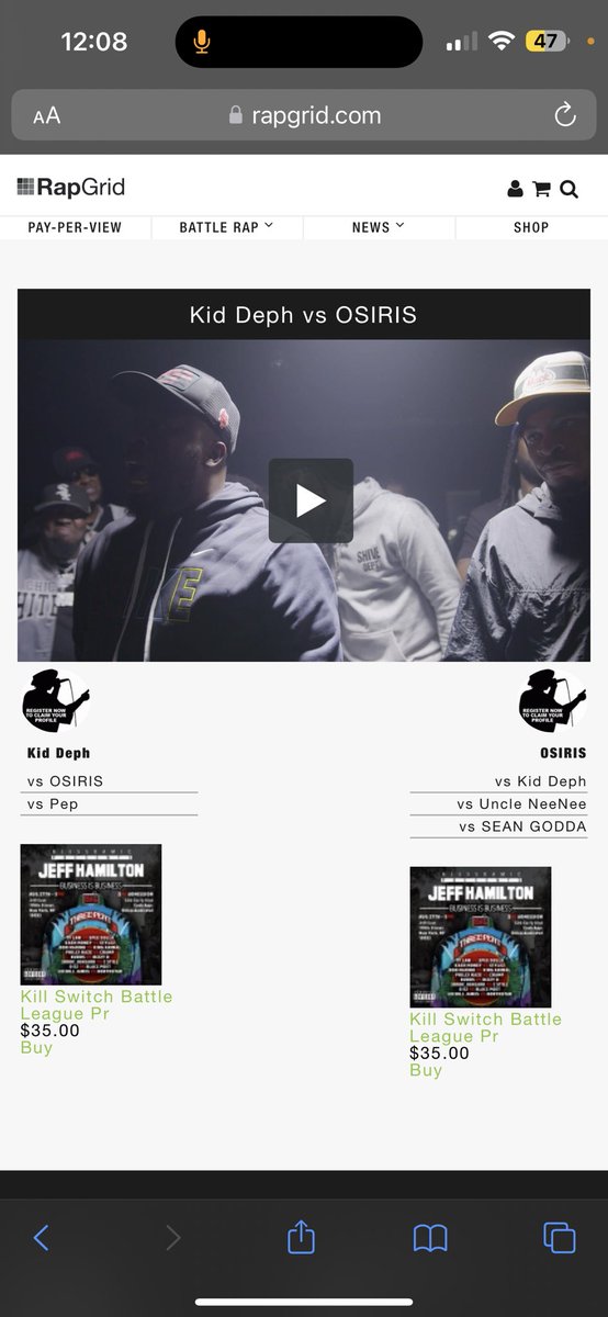 Kid_Deph's tweet image. IF YOU COPPED THE #INTAKE4 VOD THE BATTLES ARE DROPPING ALREADY‼️‼️

KID DEPH 🆚 OSIRIS OUT NOW!! 🔥🔥#RBE #INTAKE4 #INTAKEOVA

‼️YOU CAN STILL GET THE VOD NOW AT RAREBREEDENT.COM OR RAPGRID.COM‼️@MzLeta_Truth @lawrence_rbe @KnownAsJahlil @Kashdidthemost