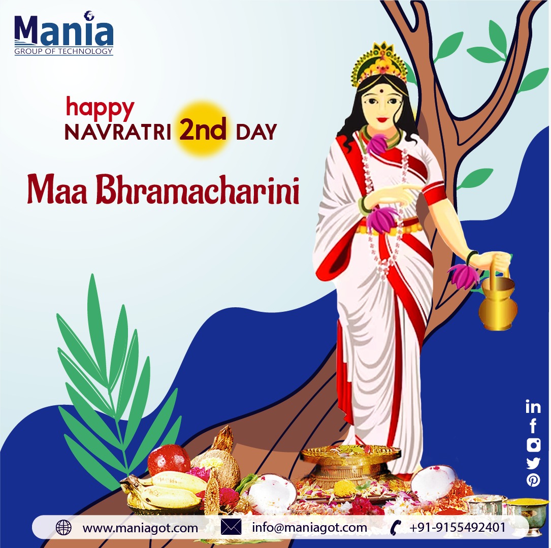 maniagrouptech's tweet photo. माँ ब्रह्मचारिणी ।🙏🙏🙏
नवरात्रि के दूसरे दिन मां दुर्गा के ब्रह्मचारिणी स्वरूप की पूजा की
जाती है। मां ब्रह्मचारिणी को ज्ञान और तप की देवी कहा जाता है।
.
.
#maabrahmcharini #navratri #navratrisecondday
#EcommerceWebsite
#InformativeWebsite
#BusinessWebsite
#EducationalWebsite https://t.co/LSpNR9dbCT
