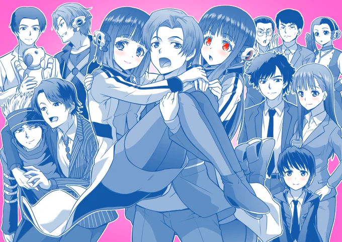 #とにかくワチャーッと集合してる絵を晒す見た人もやるそんなにワチャーっとしてるのがなかった 