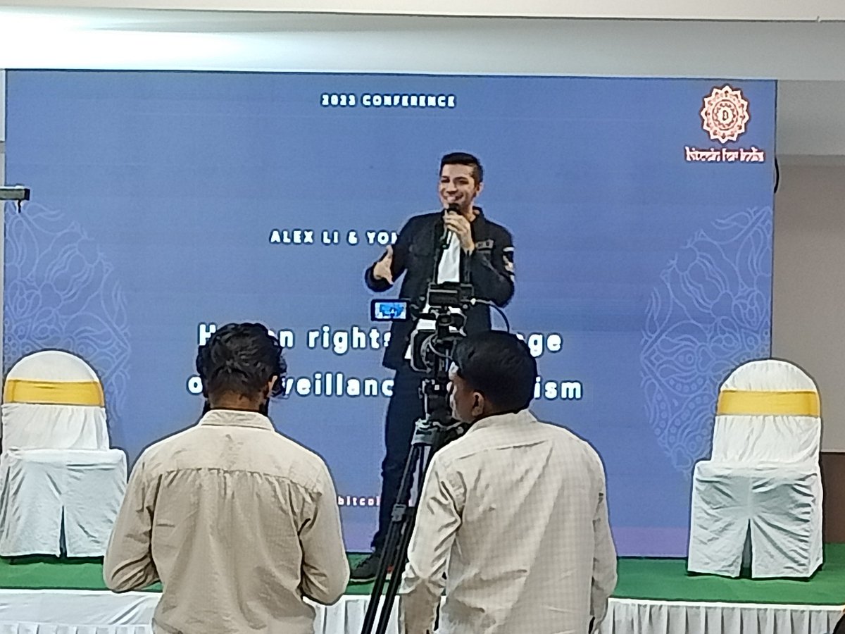 07Harshvardhan's tweet photo. @Bitcoin4India Confrence 2023 Bangalore
@ytengra speak about "Human rights in the age of surveillance capitalism"
#Bitcoin4India #BitcoinforIndia #Bitcoin #BTC https://t.co/I30TB7ZFMc