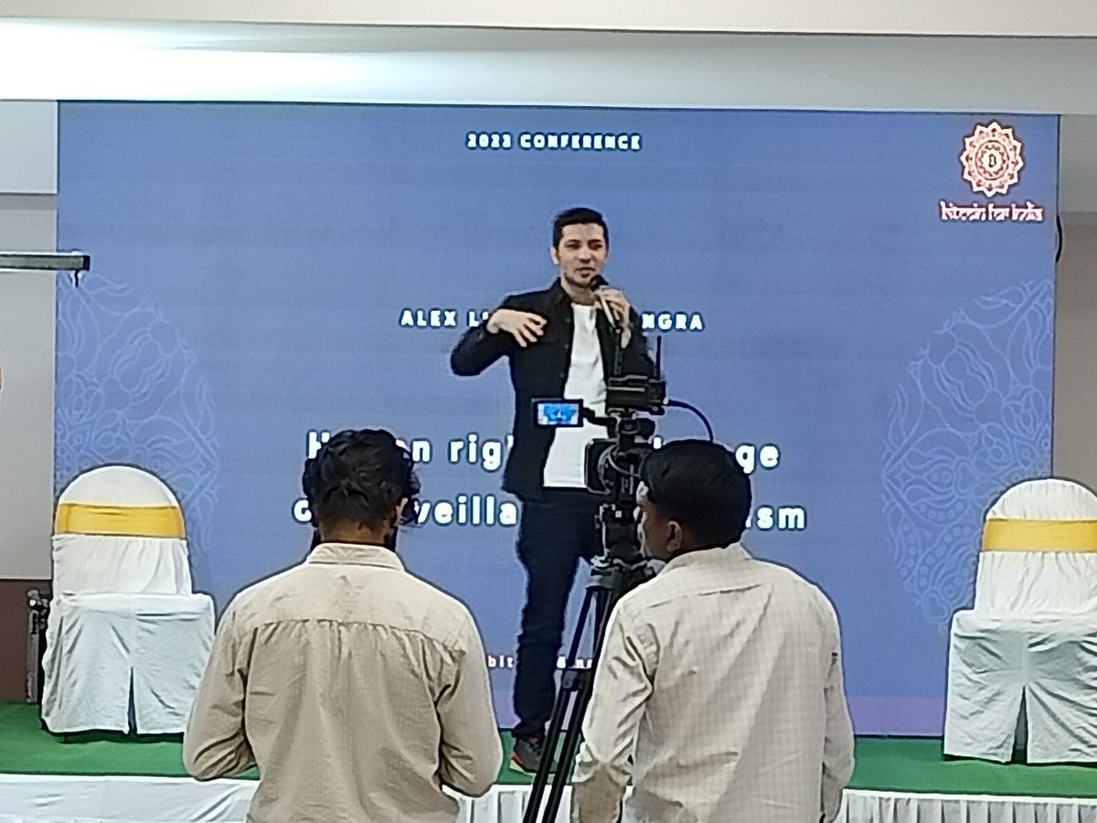 07Harshvardhan's tweet photo. @Bitcoin4India Confrence 2023 Bangalore
@ytengra speak about "Human rights in the age of surveillance capitalism"
#Bitcoin4India #BitcoinforIndia #Bitcoin #BTC https://t.co/I30TB7ZFMc