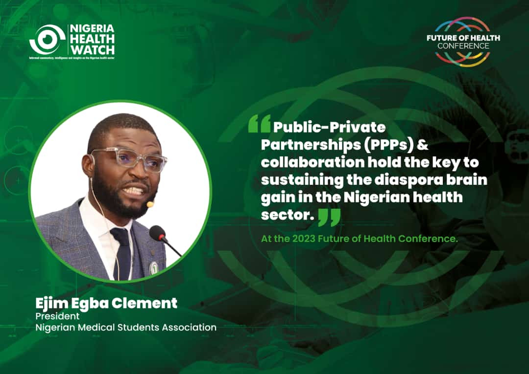 NiMSA_Nigeria's tweet photo. On Thurs, Oct 12th, the 46th &amp; incumbent NiMSA President @realDrSkills was invited as a speaker at the Future of Health Conference in Lagos,where he eloquently shared his insights on the importance of private sector partnerships &amp; collaborations to sustain the diaspora brain gain https://t.co/pRzbUvqaG5