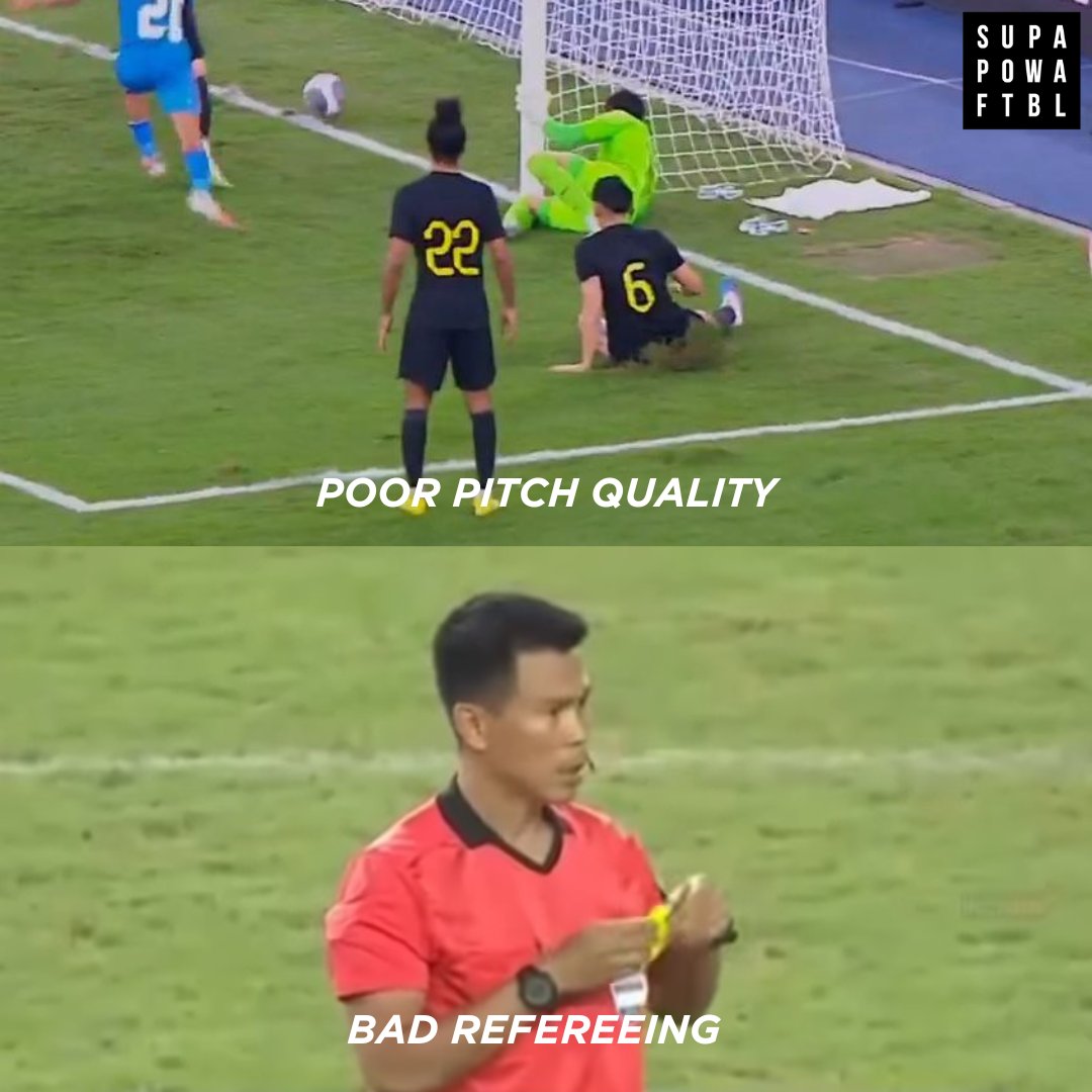 SuperpowerFb's tweet photo. What was the main reason for our defeat against malaysia? ๐ค
#indvsmalaysia #india #malaysia #merdekacup #football #indiafootball https://t.co/7iqOel9Dcl