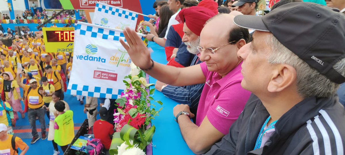 LtGovDelhi's tweet photo. At the #VDHM23 today. My congratulations to all the winners & salute to the sporting spirit of all those who participated in the half marathon.
Kudos to the grit, determination & perseverance! https://t.co/J7P1TATT2k