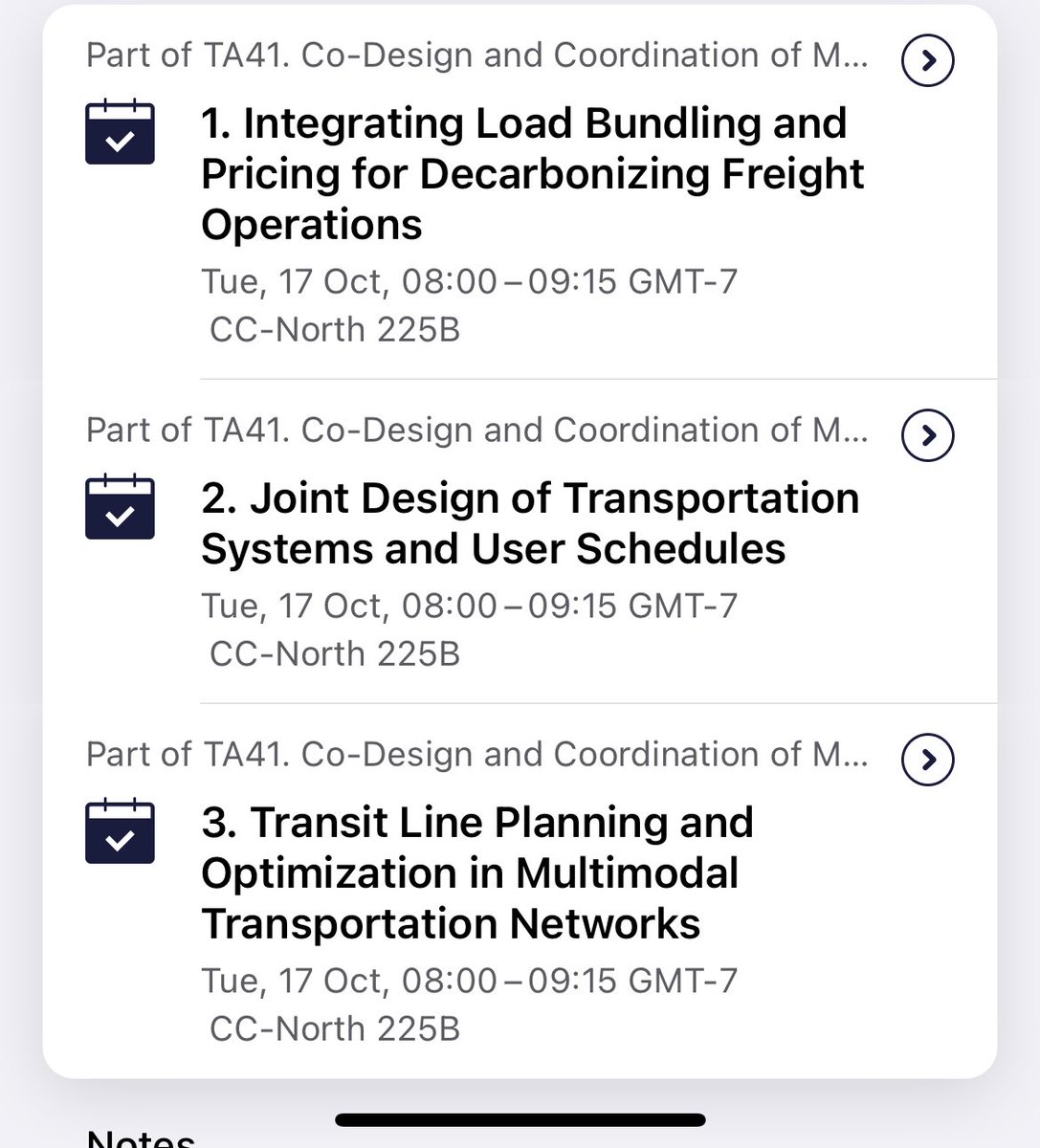 GioeleZardini's tweet image. Heading to #INFORMS2023 in Phoenix, AZ, where I’m chairing/organising a technical session  on Co-Design and Coordination of Mobility Systems.

Looking forward to catching up with people, ping me if you’re around!