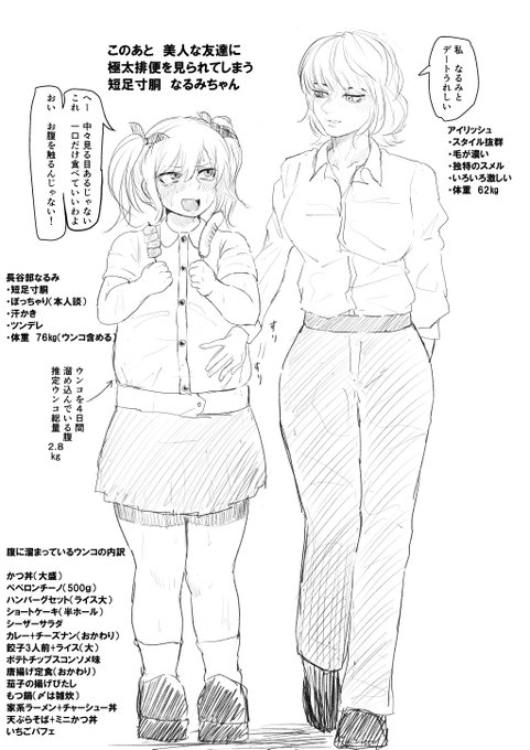 小さな身体に腸がパンパンにつまってる短足寸胴のなるみちゃん
スタイリッシュなお姉さんとデート! 