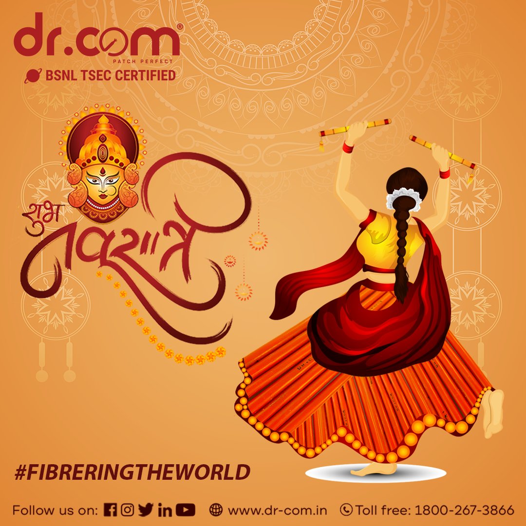 drcomindia's tweet photo. Let's welcome Maa Durga with open hearts and seek her divine presence in our lives. Happy Navratri!
Visit: https://t.co/BJXJv6eI4y
#drcom #FibreringTheWorld #FibreCables #NavratriVibes #DurgaPuja #GoddessDurga #NineNightsOfNavratri #GarbaNights #NavratriColors #DevotionAndDance https://t.co/YfAgMEpdTB