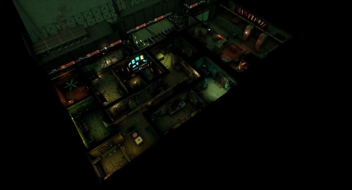 kSzulewa's tweet image. Day 15 of #Blocktober - Just like the previous one, LC08_MB_HQ was set for the @ShowgunnersGame Megablock district. This one however not only introduced a new enemy type, it also concluded the season's chapter. Got some strong inspirations from the #Dredd movie.
#leveldesign