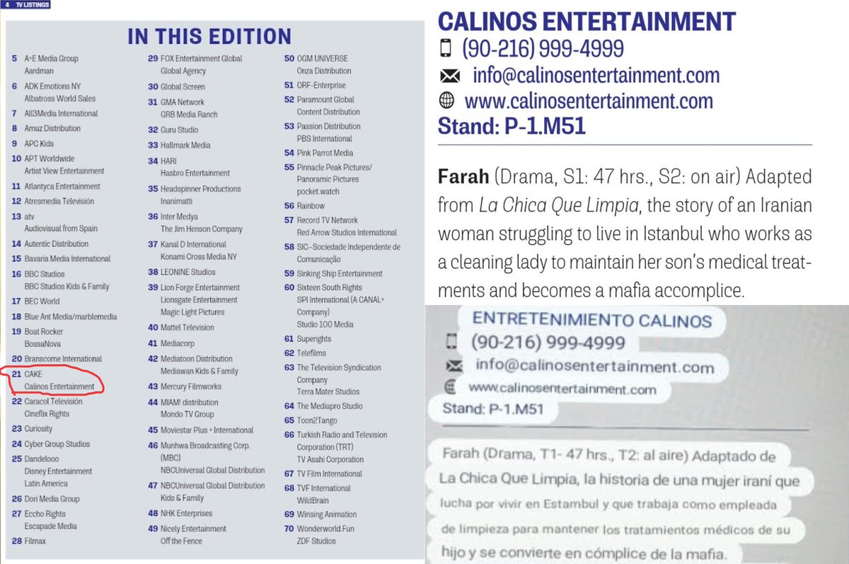RogaYsabel's tweet photo. #MIPCOM CANNES 2023,inauguración oficial este lunes 16.
#WorldScreen luce caratula de su revista digital a #AdımFarah que estara su Segunda Temporada y mucho éxito en ventas en #CalinosEntertainment en el Stand P-1 M51, hasta el 19 de octubre.🤩
https://t.co/CWT11wUEpl https://t.co/Q7vrIlEVYL