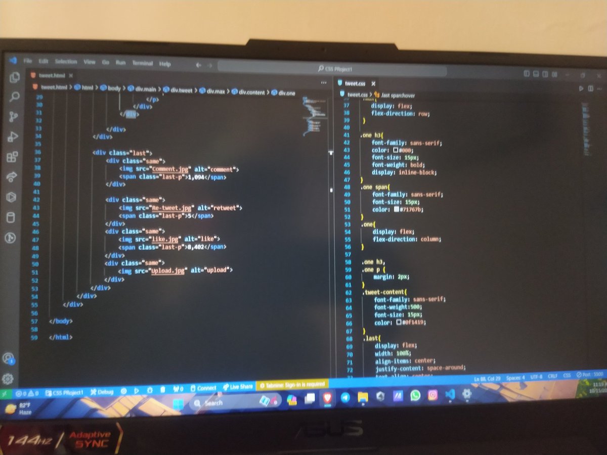 rahul_parmar325's tweet photo. 🎉 It's a wrap! Assignment completed for CSS Layout and a Tweet UI clone project. These challenges pushed my web development skills to new heights. Big shoutout @isanketsingh & @riyabansal1998, for their support. Onwards to new web adventures! 🚀💪 #CSSLayout #TweetUIclone https://t.co/cJBeJrzlub