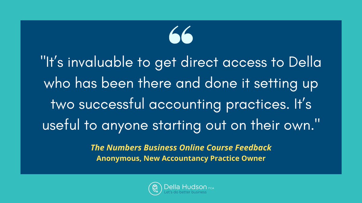 DellaHudsonFCA's tweet photo. Feedback from a recent Numbers Business Online participant says it all! โญ
๐ Find out more or book a call here: https://t.co/17zmagjDa7
#NumbersBusinessOnline #TNBO #CourseForAccountants #CoursesForAccountants #NewAccountants #AccountancyPracticeOwners https://t.co/Kgv4lgtmoF