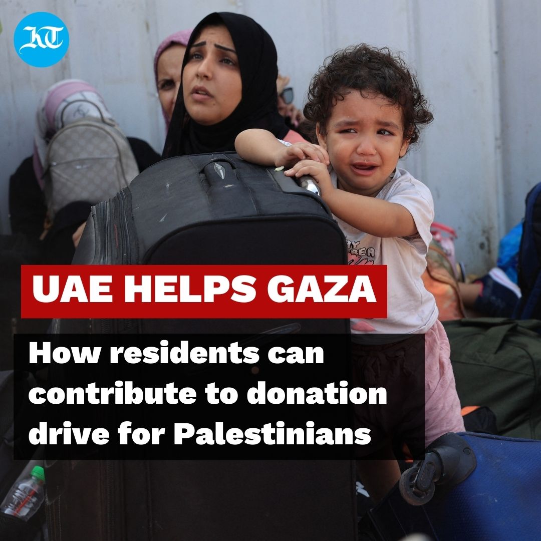From 9am to 4pm on Sunday, October 15, the Abu Dhabi Cruise Terminal will serve as a humanitarian centre, where food and relief parcels will be prepared and assembled.

Log on #KhaleejTimes website for more details.

#Palestine #Isreal #GazaCity #GazaStrip