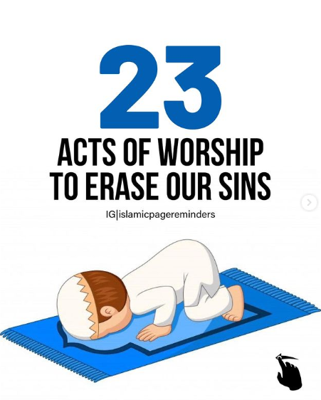 Acts of Worship that Erase sins

Thread