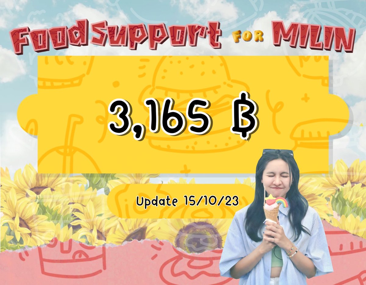 MilinHBDProject's tweet photo. อัพเดตยอดเงิน Food Support For Milin วันที่ 15/10/23
เป็นเงิน
3,165 ฿
ขอบคุณแฟนคลับทุกท่านที่สนับสนุนน้ำหนึ่งจะต้องได้กินของอร่อย!!!
*กิจกรรมปิดให้โดเนทวันที่ 5 พ.ย. 2023
#NamneungMilinD
#FoodSupportforMilin https://t.co/gDZ4uZhtDP