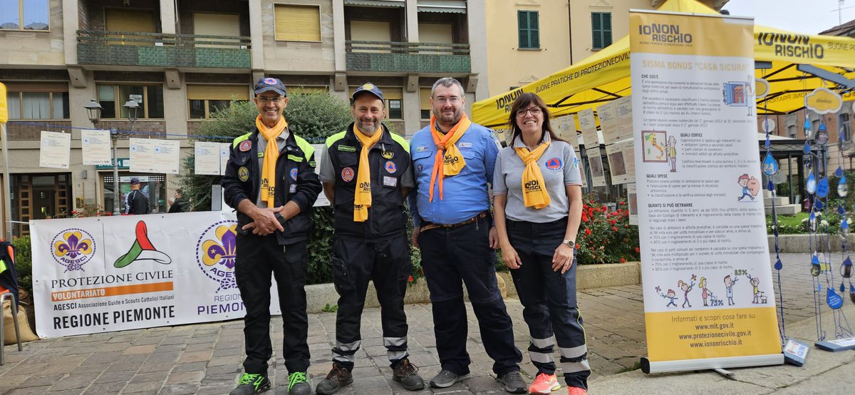PCProvAL's tweet photo. Seconda giornata di #iononrischio ad #AcquiTerme 
15 Ottobre 2023 https://t.co/V6jtsBnJU2