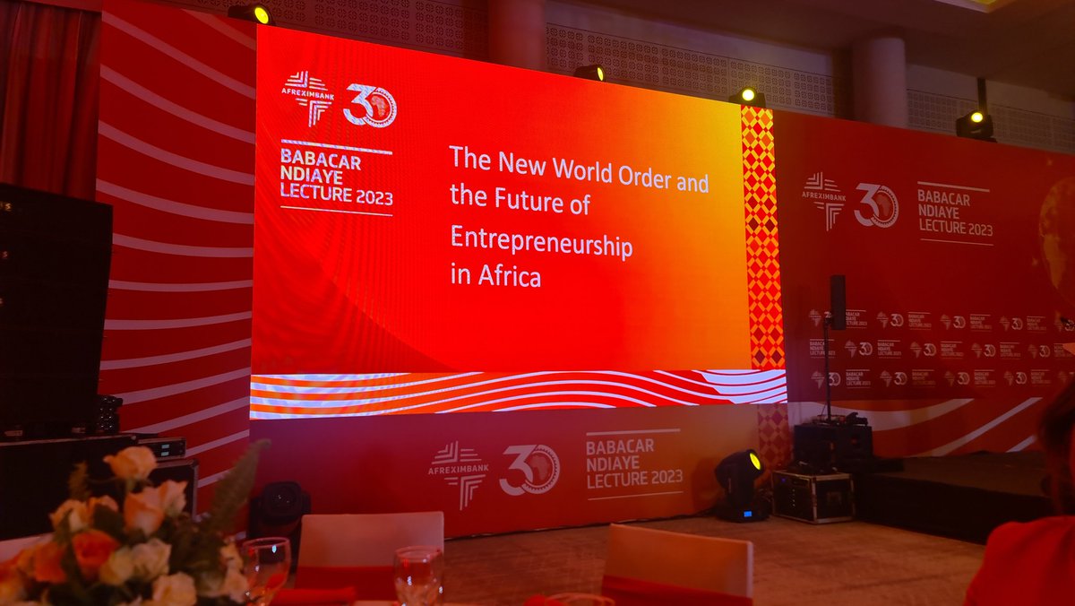 BalakPardesi's tweet photo. At the 7th Annual Babacar NDIAYE Lecture #fairmontroyalpalms, "New World Order & Future of Entrepreneurship in Africa". Met with The Chairman of Gallup, Jim Clifton and President of Africa EXIM Bank at the side event of #AM2023 #IMFMeetings #worldbankconf #Marrakech #Morocco with the awesome @ManalBernoussi #leadershiponpurpose