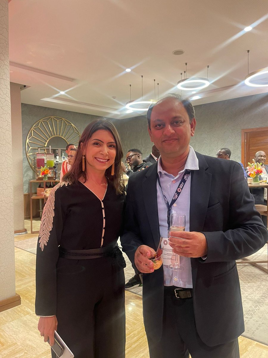 At the 7th Annual Babacar NDIAYE Lecture #fairmontroyalpalms, "New World Order &amp; Future of Entrepreneurship in Africa". Met with The Chairman of Gallup, Jim Clifton and President of Africa EXIM Bank at the side event of #AM2023 #IMFMeetings #worldbankconf #Marrakech #Morocco with