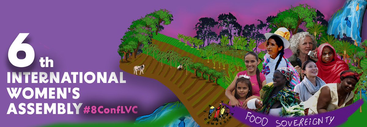 via_campesina's tweet photo. The International Women’s Assemblies have been a very important  collective and strategic construction in these 30 years of La Via  Campesina. #LVC30Years #8ConfLVC https://t.co/01pkec8fFr https://t.co/pslkHiI1ad