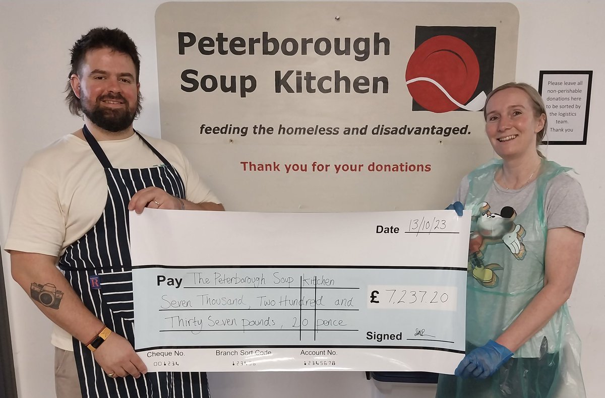 We were delighted to attend Speech Day at the Cathedral to receive a donation from <a href="/peterboroughsch/">The Peterborough School</a>

Huge thanks to pupils and their families for all their hard work raising money to help us feed the homeless and disadvantaged ❤️
