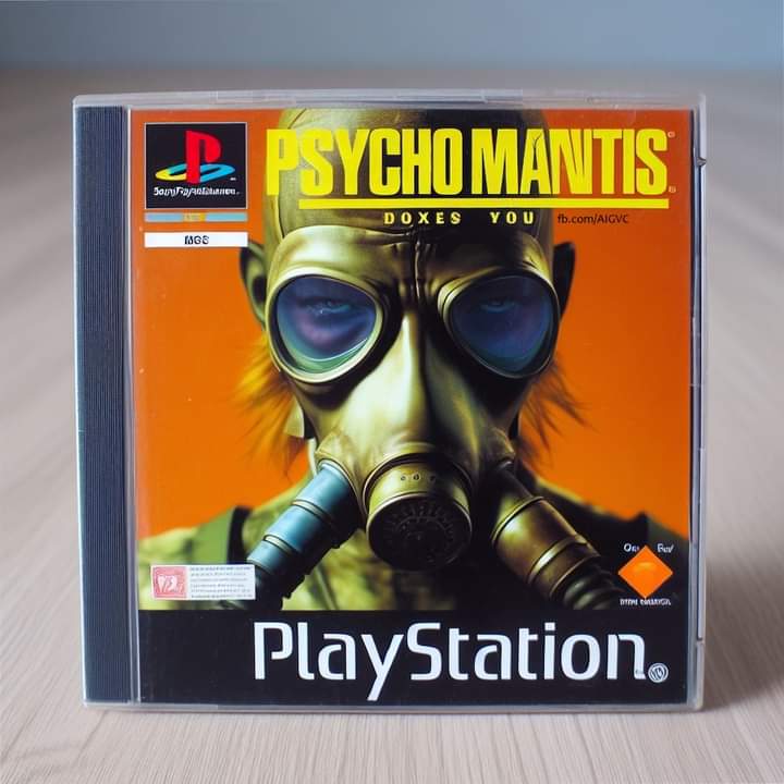 AIGenGames's tweet photo. Title: Psycho Mantis Doxes You
Genre: Horror, Psychological 
Platform: Sony Playstation 1
Released Sept 3rd, 1999 https://t.co/Ueig0XgXNu