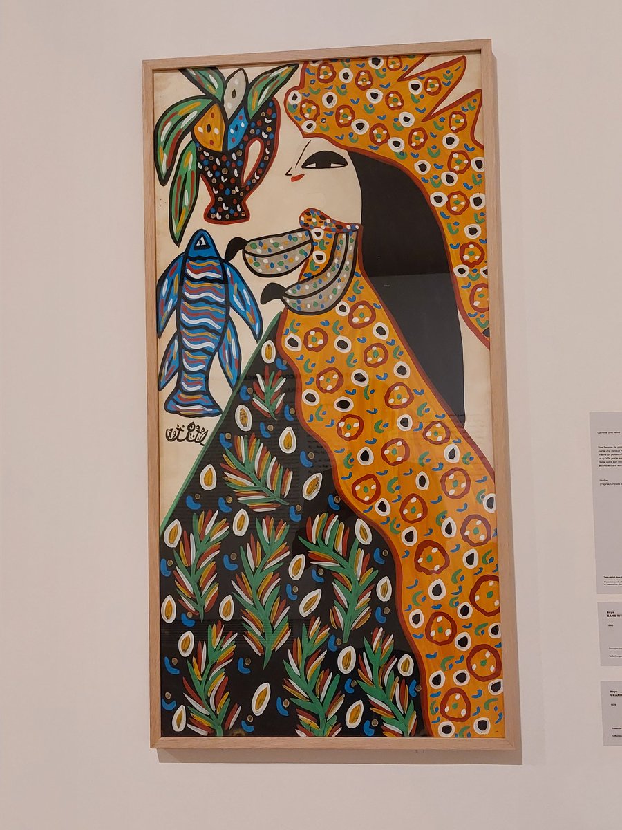 PascalVerdeau's tweet image. Baya, une artiste kabyle libre et indomptable (amie de Matisse ) à la  #Vieillecharite à #Marseille 
 Art brut ou Art naïf ? 
 Inclassable. Une superbe exposition    à voir absolument.