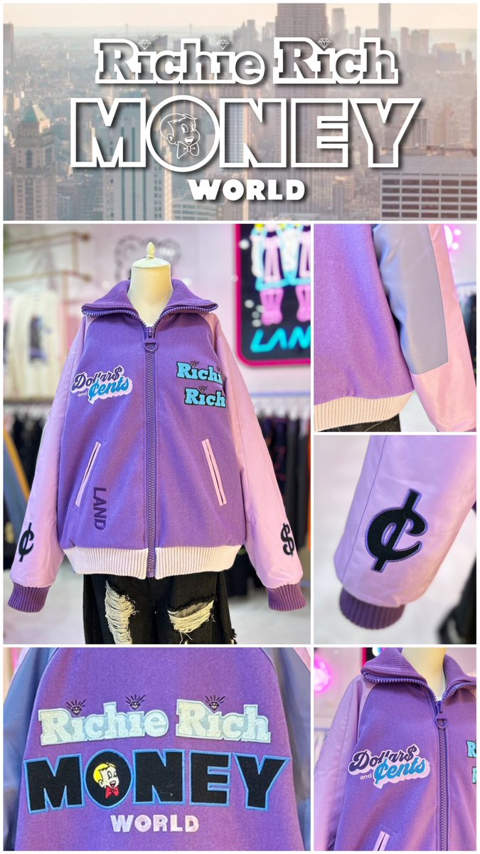 milk_milkboy_s's tweet photo. LAND by MILKBOY 2023 WINTER COLLECTION 『MONEY WORLD$$』
“ RR MONEY WORLD スタジャン ”
color : ミント、マスタード、パープル、ブラック
size : L、XL
#LAND #LANDbyMILKBOY
#RICHIERICH #MONEYWORLD
💰💎WEBカタログ💎💰
https://t.co/geyYd40QXo https://t.co/Hc2RyWNY8v