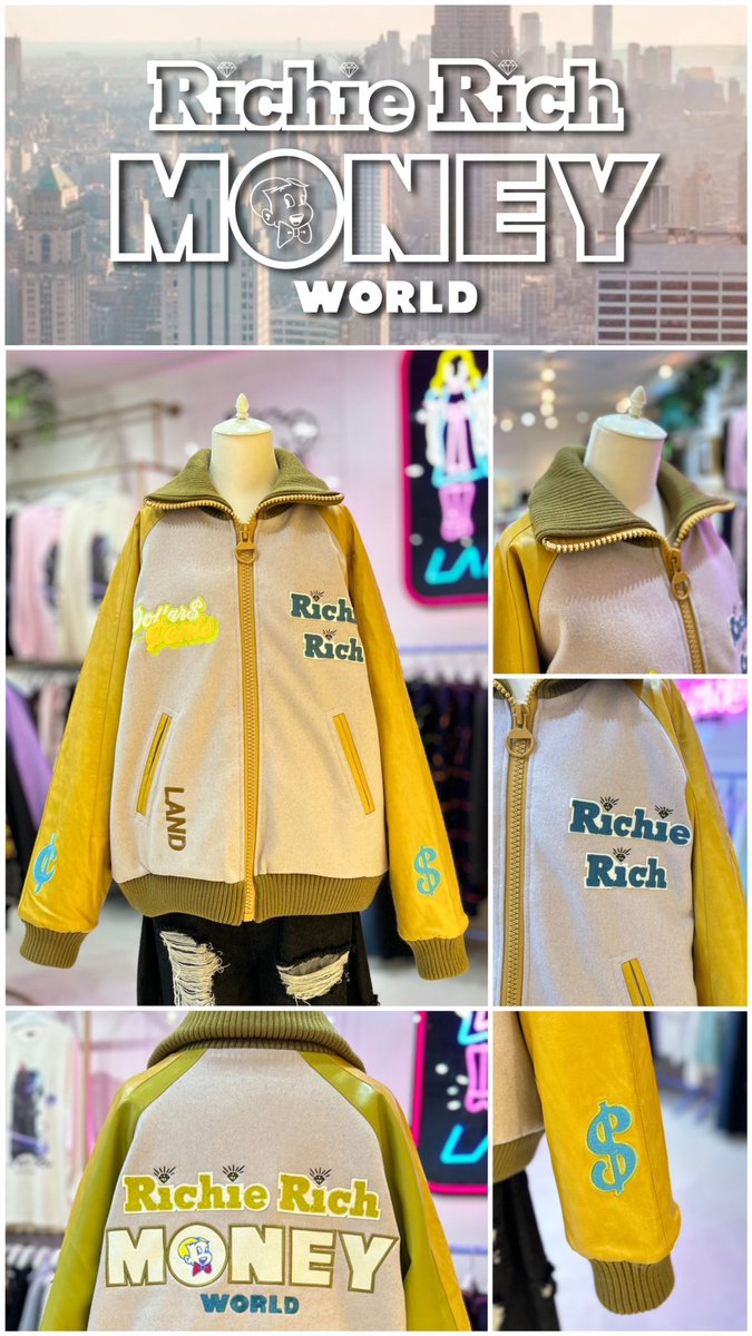 milk_milkboy_s's tweet photo. LAND by MILKBOY 2023 WINTER COLLECTION 『MONEY WORLD$$』
“ RR MONEY WORLD スタジャン ”
color : ミント、マスタード、パープル、ブラック
size : L、XL
#LAND #LANDbyMILKBOY
#RICHIERICH #MONEYWORLD
💰💎WEBカタログ💎💰
https://t.co/geyYd40QXo https://t.co/Hc2RyWNY8v