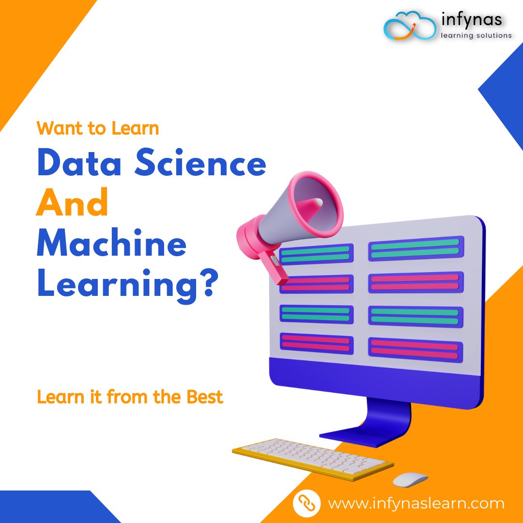 InfynasLearning's tweet photo. Are you looking your career growth with DATA SCIENCE?

👉Learn From Top-Notch Mentors | Get Upto 3X Salary Hike In MNC's
👉Get 100% Placement Assistance
👉25% Discount Offer | Enroll Today

Contact Us for further details: +91 8530066148 https://t.co/IwfHuhuryb