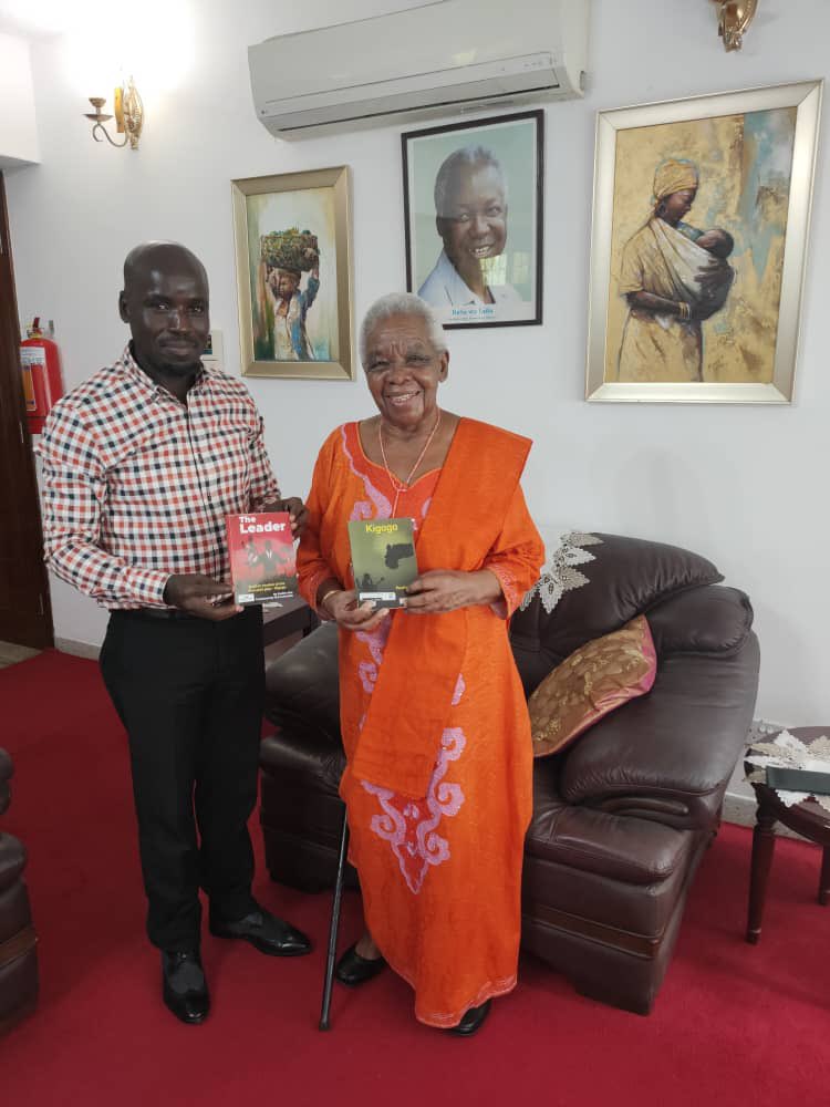 Tendo Kisembo the PLO Lumumba Foundation African Ambassador from Uganda delivered a message to Mama Maria Nyerere in Butiama Tanzania #PLOFoundation