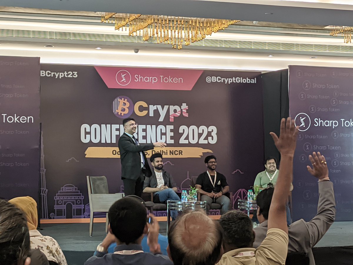 akashmaityone's tweet photo. Me and team in #BCrypt Conference 2023. Let's go Web3. 
@BCrypt23 @BcryptGlobal https://t.co/0gEiAUwNsO