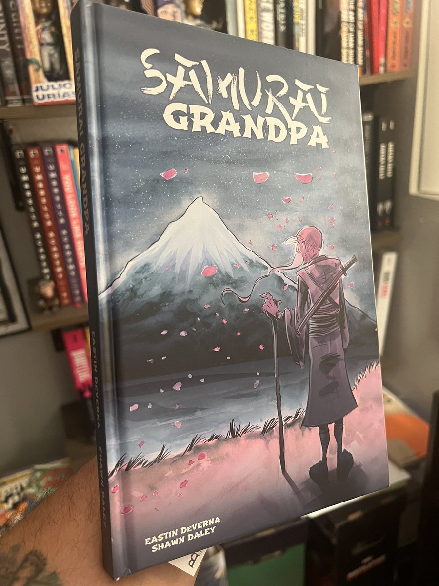 A few months ago @EastinDeverna gifted me a beautiful hardcover copy of his &amp; <a href="/ShawnDaley/">Shawn Daley</a> SAMURAI GRANDPA.

Had the beauty of Usagi Yojimbo mixed w/ the style &amp; emotion of a Jeff Lemire book.

And right now, there’s only THREE DAYS LEFT to back the sequel!
kck.st/3RoL9QX