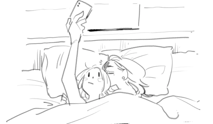 寝起きにコソコソ(ただの時間チェック) 
