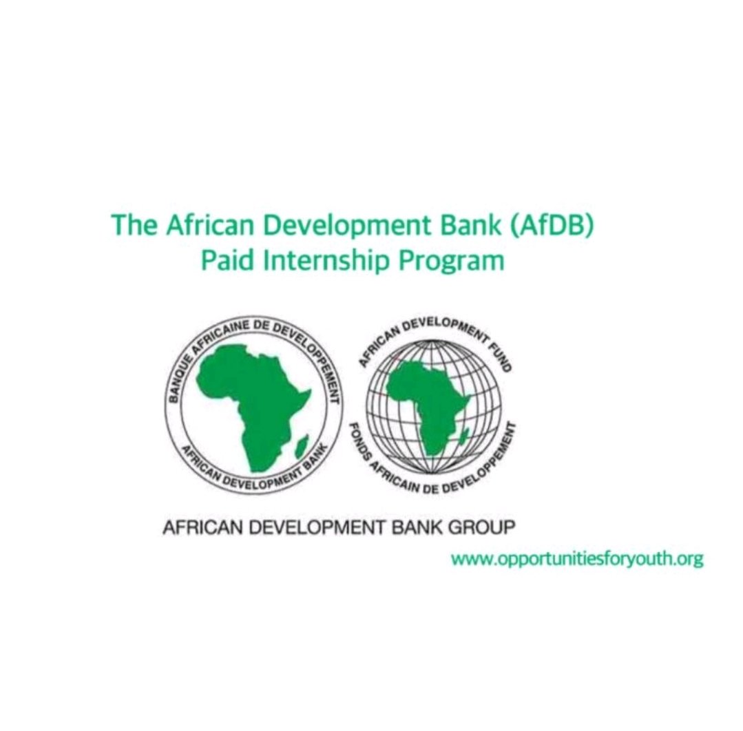 opportunitiesfy's tweet image. Don&apos;t miss out on the @AfDB_Group 2024 Paid Internship Program - Session I! Gain professional experience in international development.Apply now: bit.ly/46u1rwK  by Oct 26

 #InternshipOpportunity #AfricanDevelopmentBank #ProfessionalExperience #YouthDevelopment