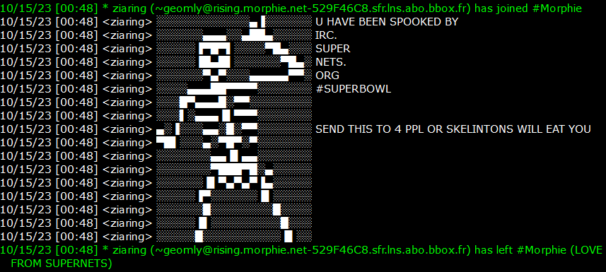 MorphieIRC's tweet photo. Do these guys do anything else other than spam other networks? #Supernets #IRC #mIRC #IRCNetwork #Morphie https://t.co/0yojiuHcS4