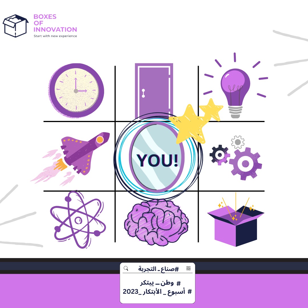 boxes_of_'s tweet photo. لمن هم بصدد ابتكار الفكرة مهما كانت النتيجه
لمن يرون المستقبل من خلال أفكارهم الفريدة
لمن لا يخجلون من تغير الطريقة أو الطريق 
لكم أنتم ايها المبتكرون!

لنرى العالم من خلال أفكاركم 🪟💜

#صناع_التجربة 
#وطن_يبتكر 
#أسبوع_الابتكار_2023 https://t.co/0PYz5lENei