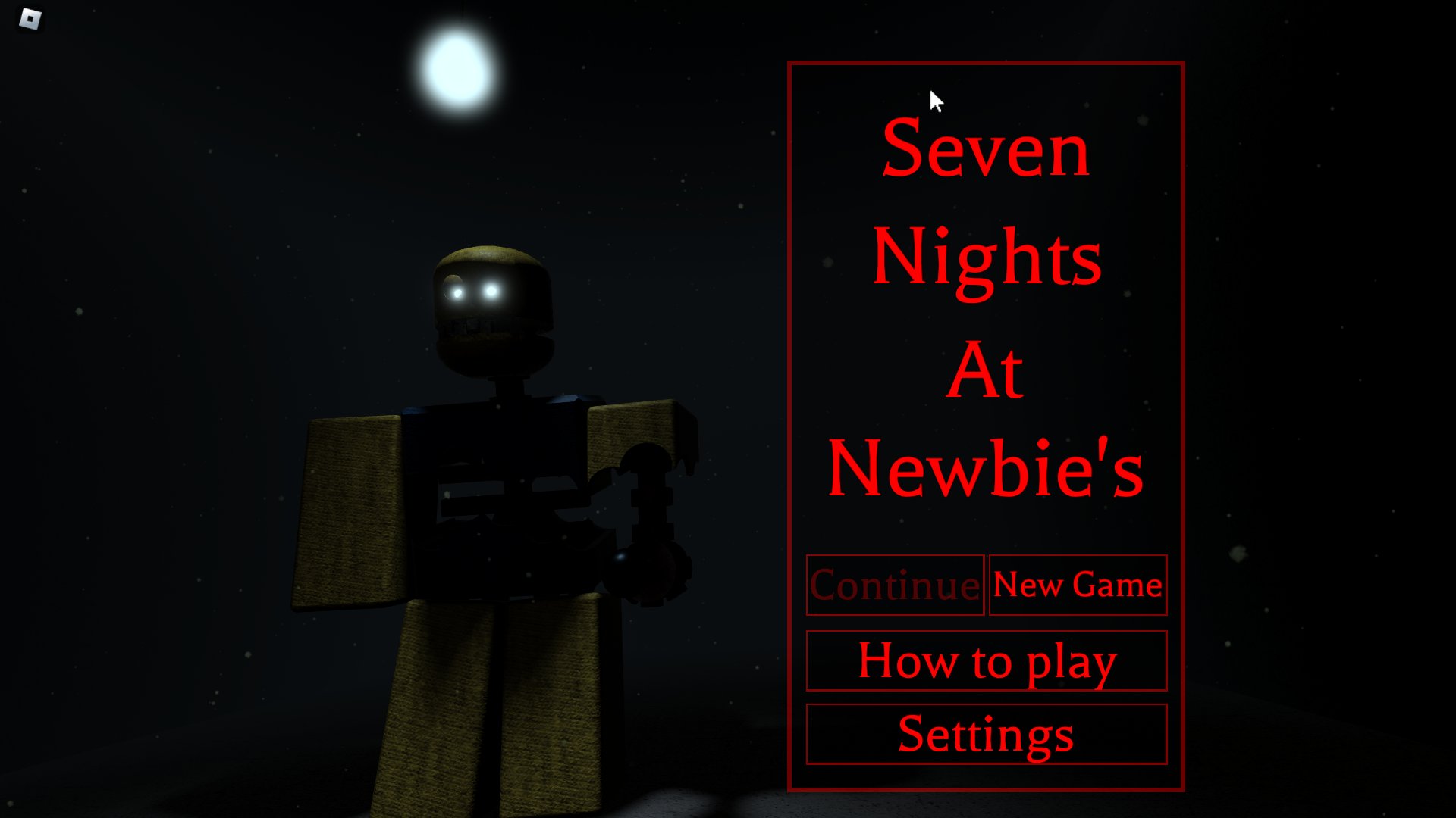 Roblox Underrated Games. on X: #RobloxDev #Roblox =Game Recommendation=  Seven nights at newbies full game by dodman531.  Link:  / X
