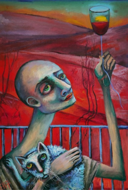 WomensArtForAll's tweet photo. Elisheva #Nesis (@ElishevaNesis) •The Unbearable Lightness of Being• #Womensart #ArtByWomen #WomenArtists https://t.co/HoPipZOkEy