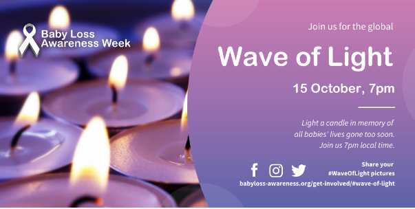 LandDHospital's tweet photo. We invite you to join families across the world to observe the global #WaveOfLight in memory of the babies who lit up our lives for a short time.

Light a candle at 7pm local time and leaving it burning for at least one hour to remember all the babies that passed away too soon. https://t.co/3loyjoGzpV
