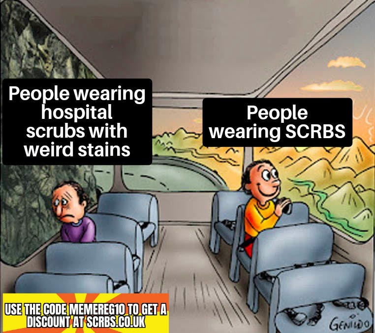 MemeDocOnCall's tweet photo. Use the code MemeReg10 at https://t.co/Mnj9zT6px0 to get a discount on the comfiest scrubs available that will fit you perfectly.
#SCRBSSunday #MemeReg10 #Ad https://t.co/qGCs0HvjZC