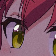 1girl eye focus solo close-up red eyes looking at viewer blue hair  illustration images