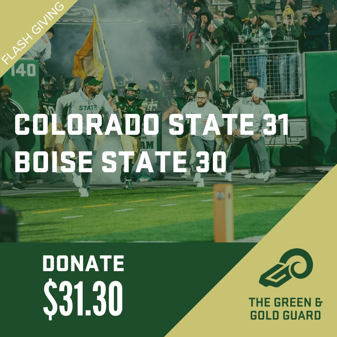 WHAT. A. WIN. A Hail Mary as time expires delivers the first ever win against Boise State! This team could use your love. Celebrate with us and donate $31.30 now to support our @CSUFootball Athletes at theggguard.com/product-page/r…. #BoiseBeaten #ItTakesAllOfUs