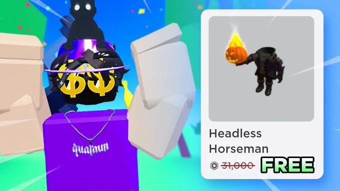 amara on X: 🎃Headless Horseman Giveaway🎃 💫REQUIREMENTS💫 - RT & Like - Comment - Subscribe (in bio) - Follow 🎃For extra luck: 🎃 #robloxgw #headlessgiveaway #headless #RTC #Giveaway #Roblox #RobloxDev #ROBLOX #
