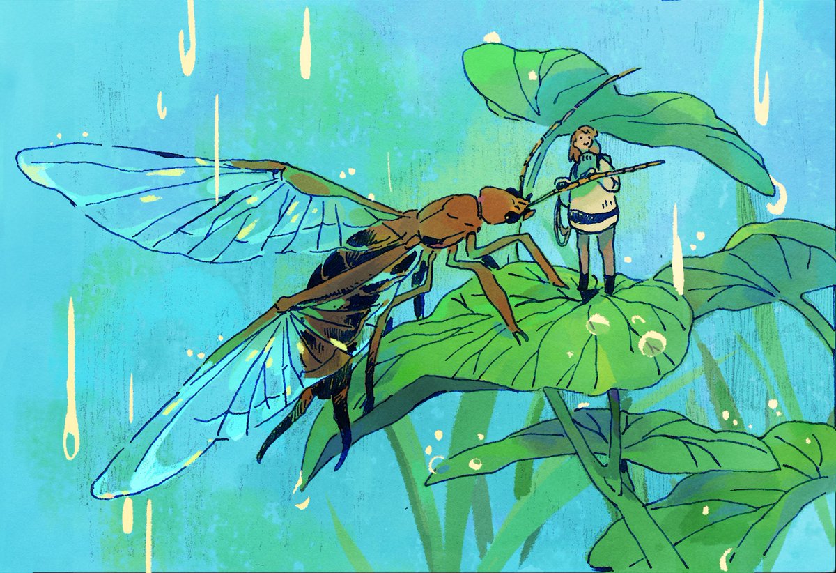Louise_auxCimes's tweet photo. Do you know Earwigs are sweet and harmless? They have angel wings and like to hide in Flowers 😌🌻
✨ #insectober #angel #earwig #rain https://t.co/A4BpaeWm18